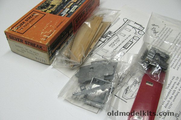 Silver Streak HO 30' Six Window Caboose - HO Craftsman Kit, 929-121 plastic model kit